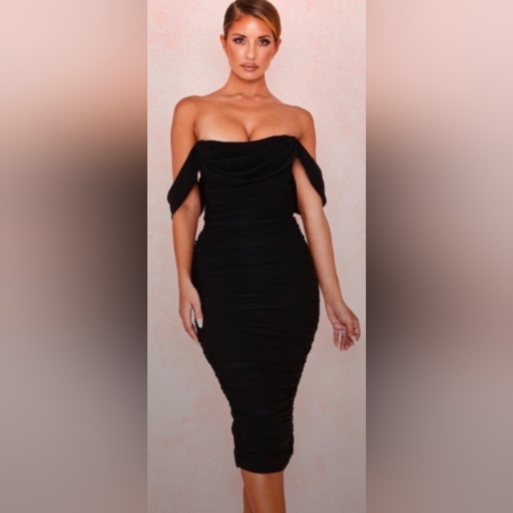 NWT House of CB Carlotta Black Dress